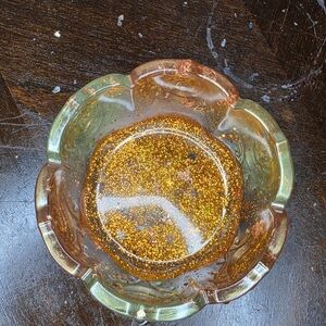 Handcrafted Glittering Glass Bowl